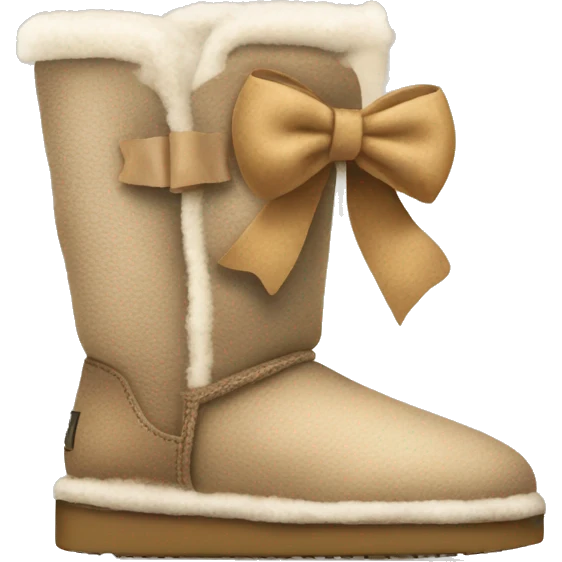 UGGs with a bow￼ emoji