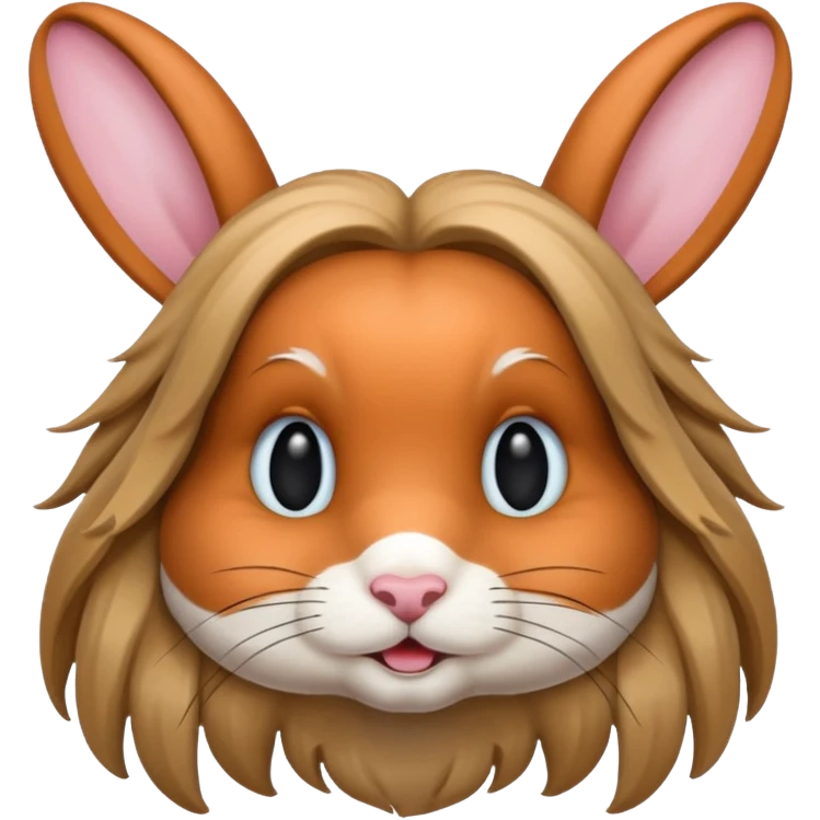 long haired rabbit emoji