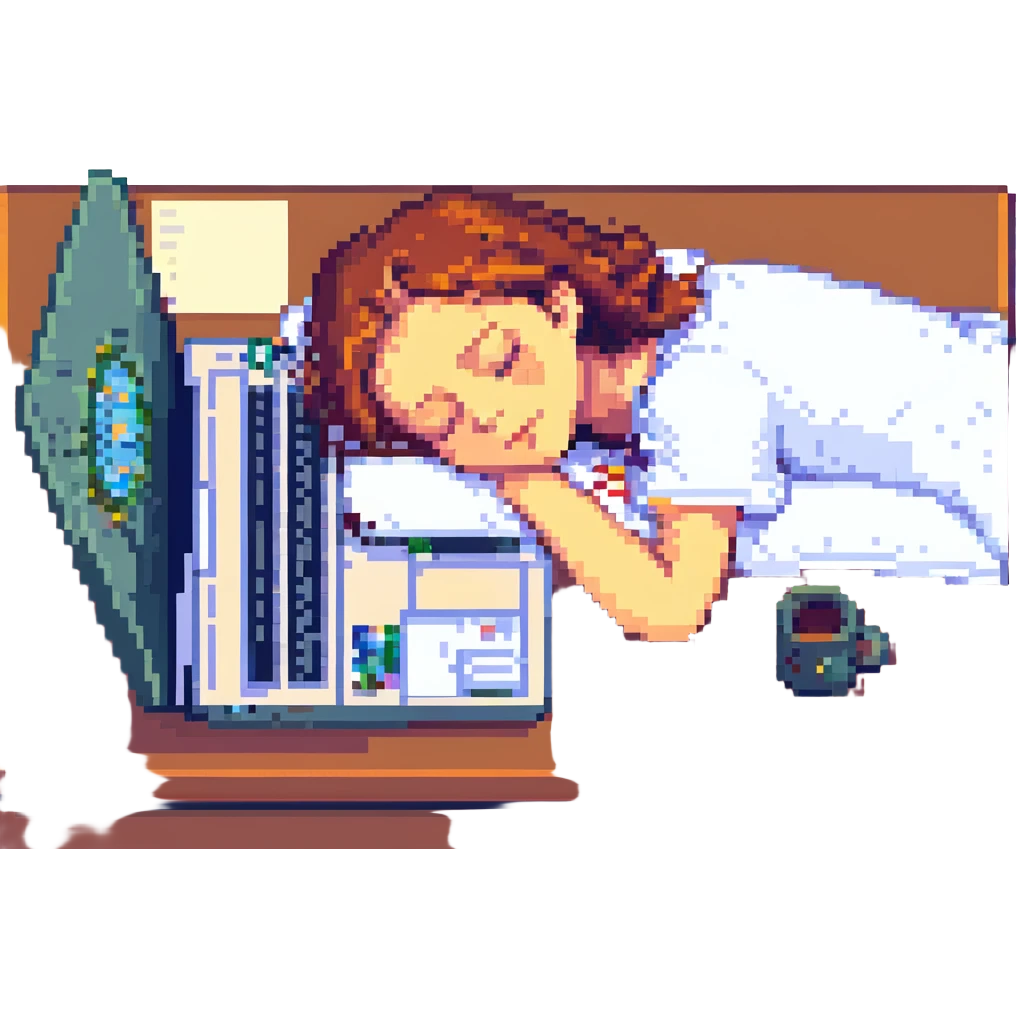 developer asleep at his laptop emoji