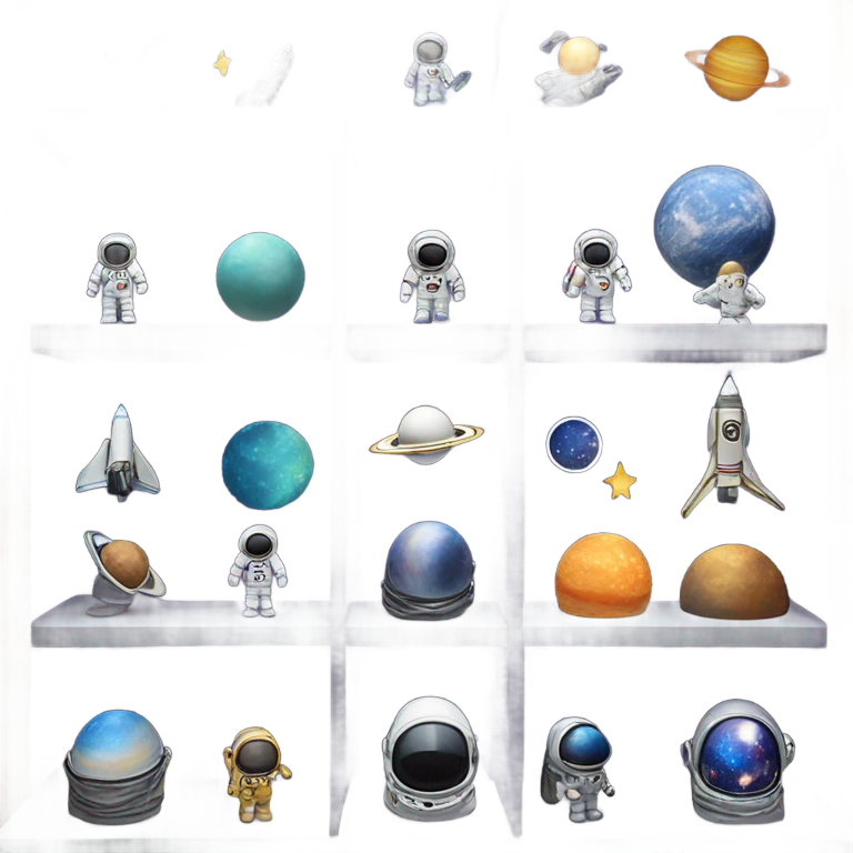 Space themed store emoji