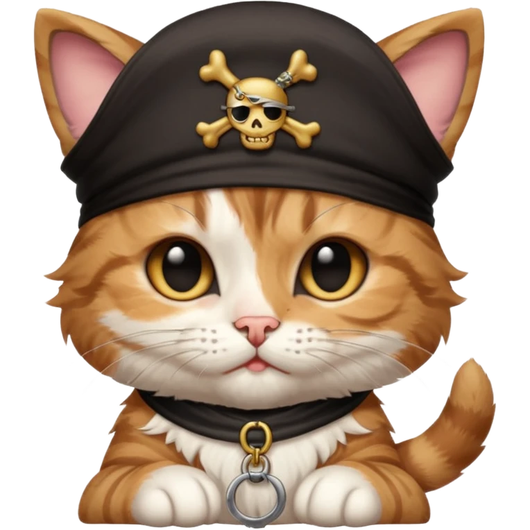 Pirate kitten emoji