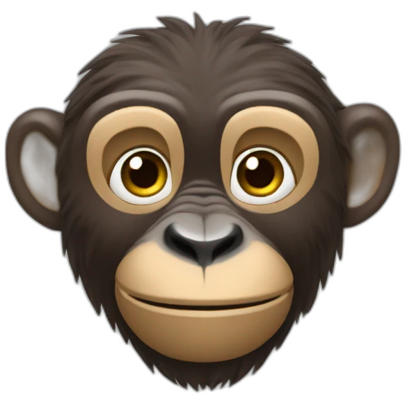 Un singe qui est choqué emoji