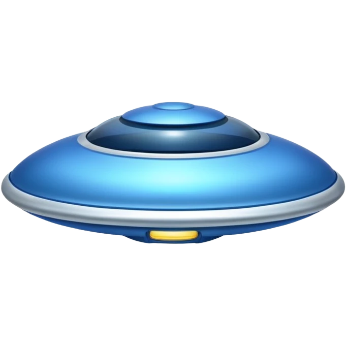 big blue UFO emoji