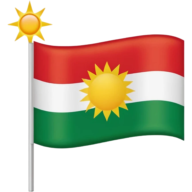 Kurdish flag emoji