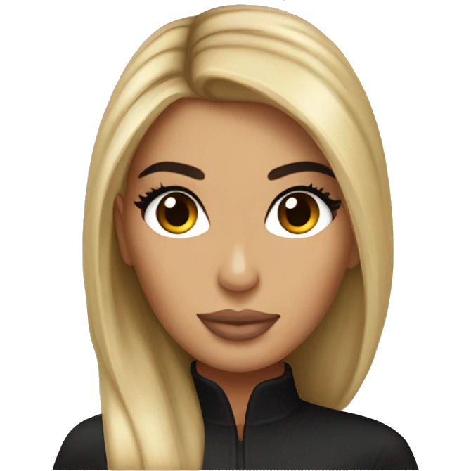 Kim-kardashian-blonde in love emoji