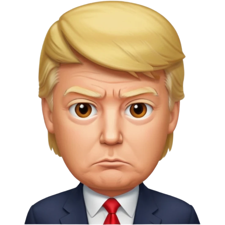 black donald trump emoji
