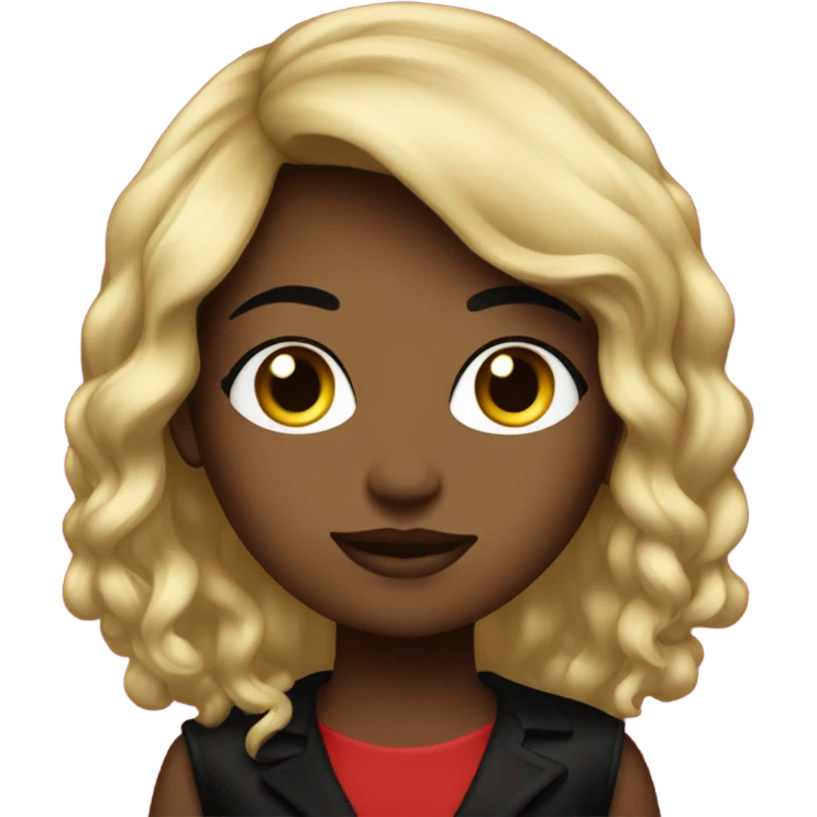 Glamour red and black  emoji