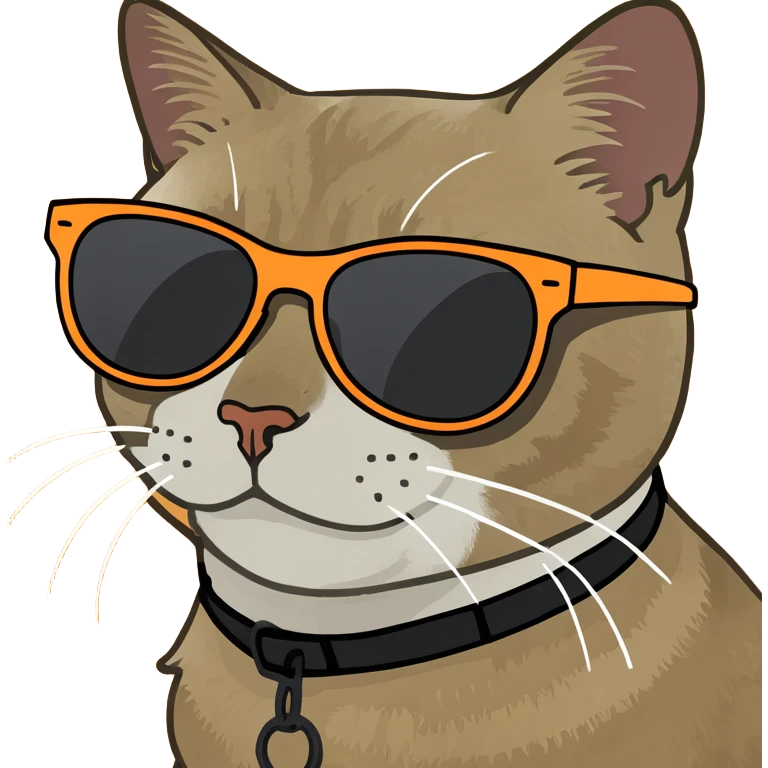 cat saying yes with sunglasses  emoji