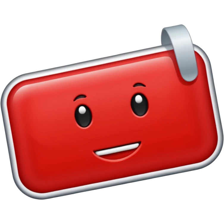 یه استیکر بساز با کلمه رایگان قرمز رنگ emoji