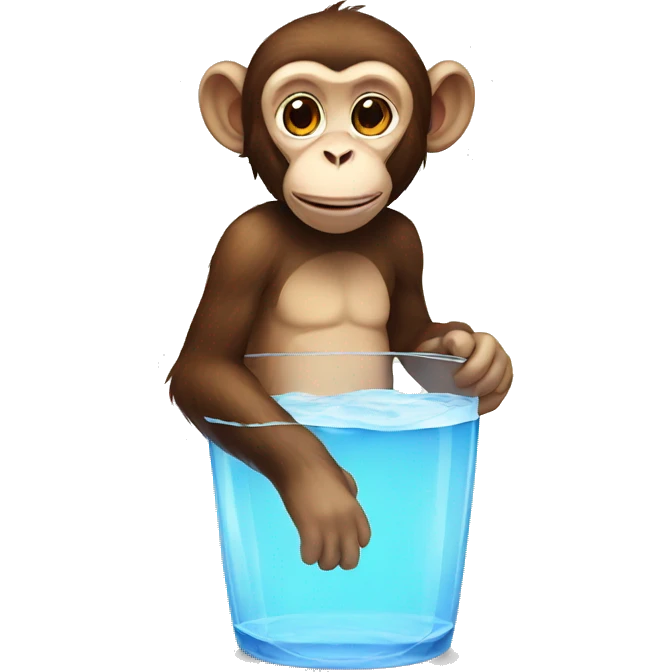 Monkey water  emoji