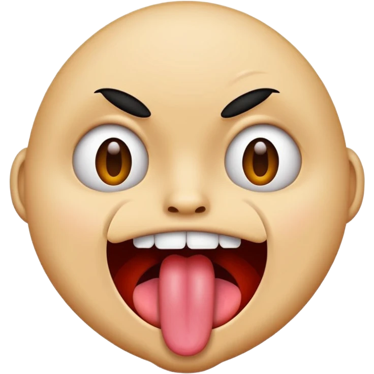 face with tongue sticking out crazy emoji
