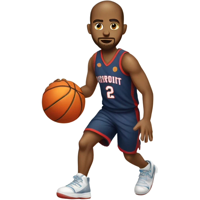 basketball player of the white race emoji