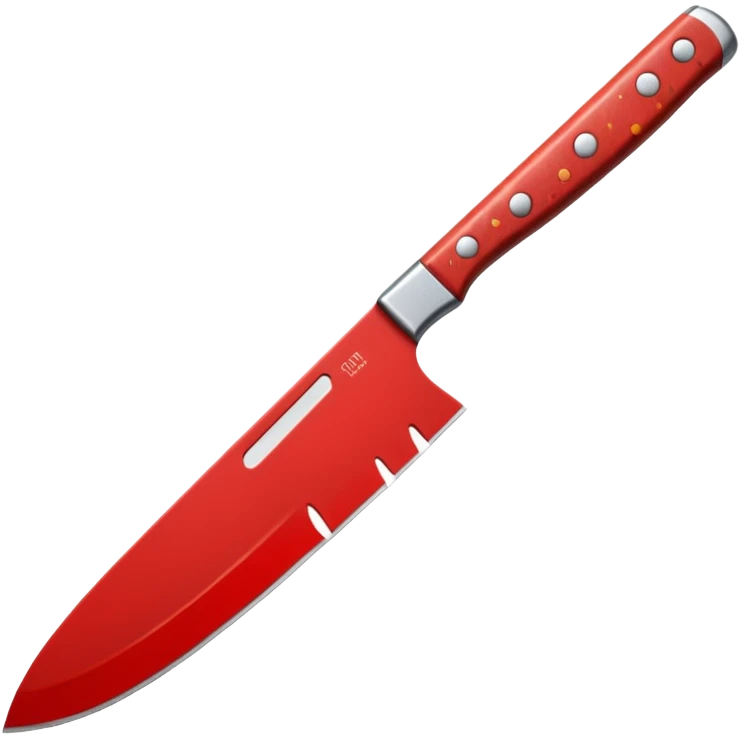 Knife – Bloody kitchen knife glinting emoji