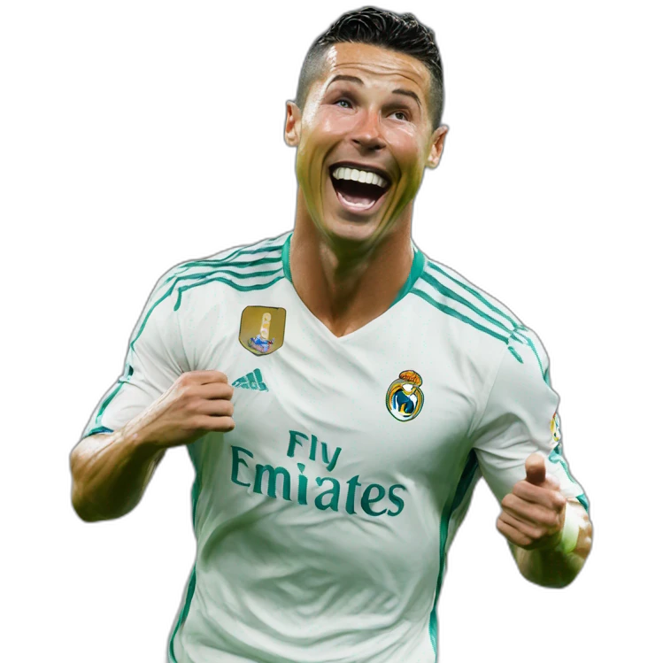 Ronaldo laughing emoji