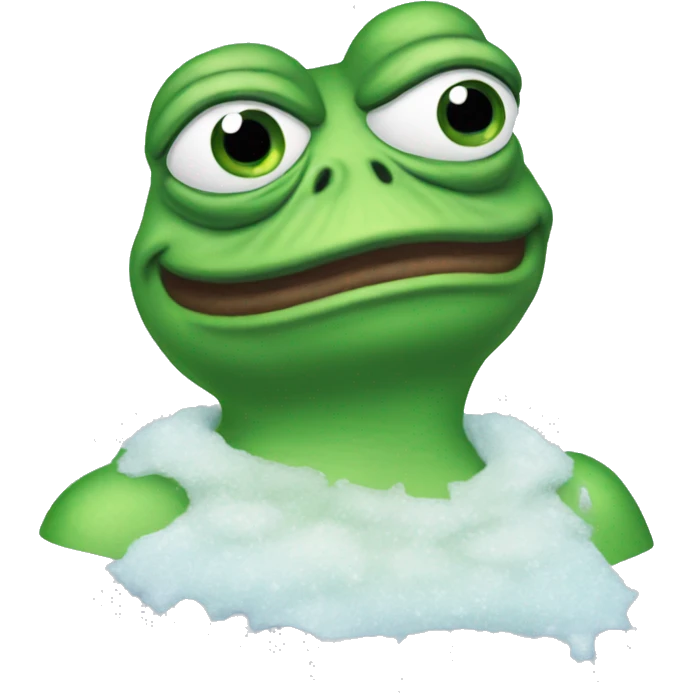 pepe the frog frozen cold emoji