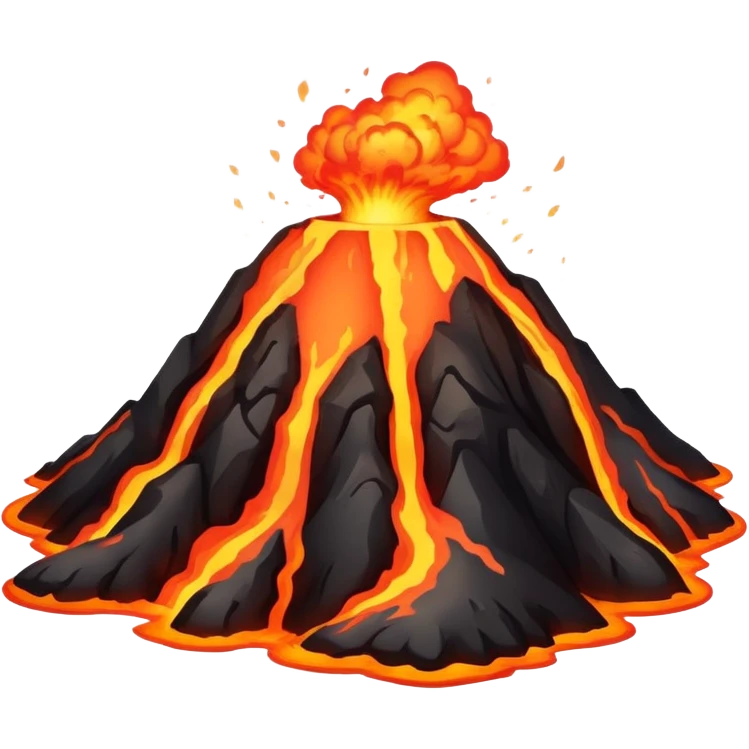 Hawaiian volcano emoji