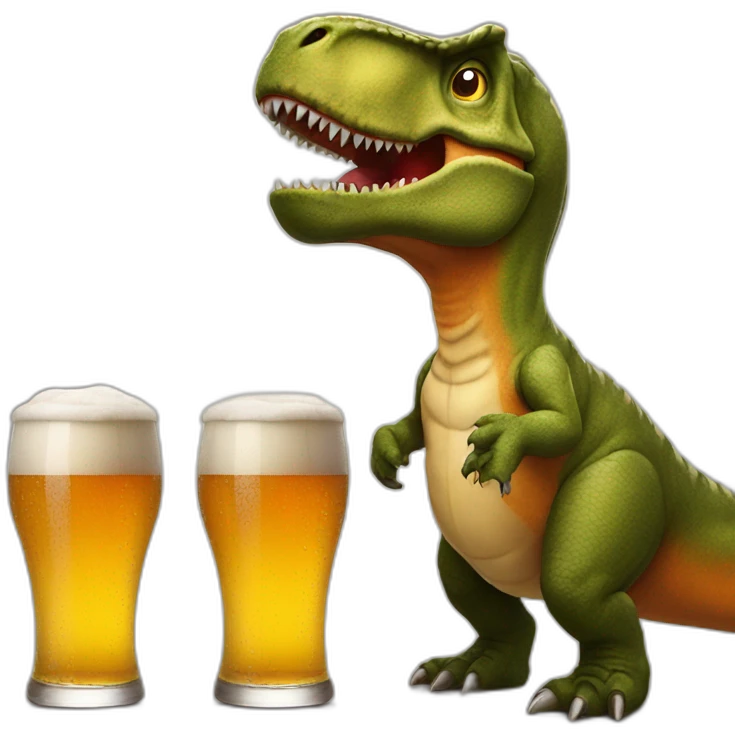 beer-t-rex emoji