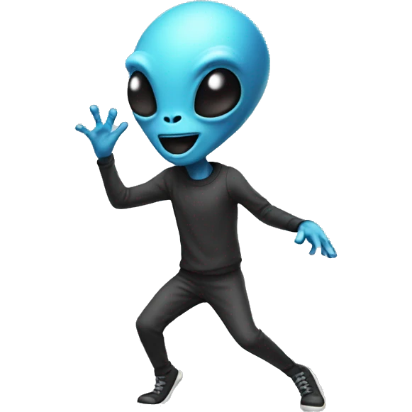 Alien dancing emoji