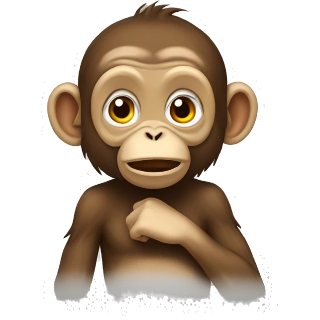 Three monkeys which end study in University emoji