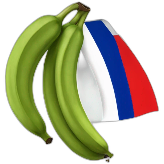 Plantain with a Dominican flag  emoji