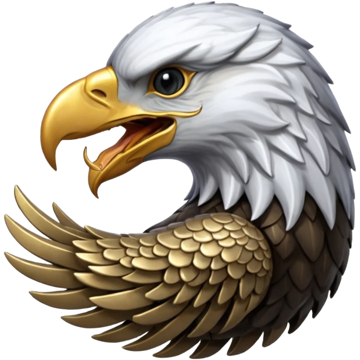 Silver Elder Scrolls Online eagle eating its tail Ouroboro emoji