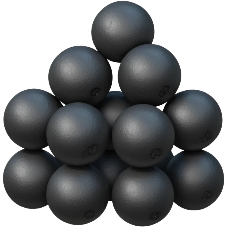 a stack of cannonballs emoji