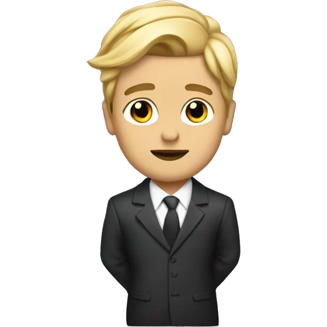 lil tjay with high top in a suit emoji