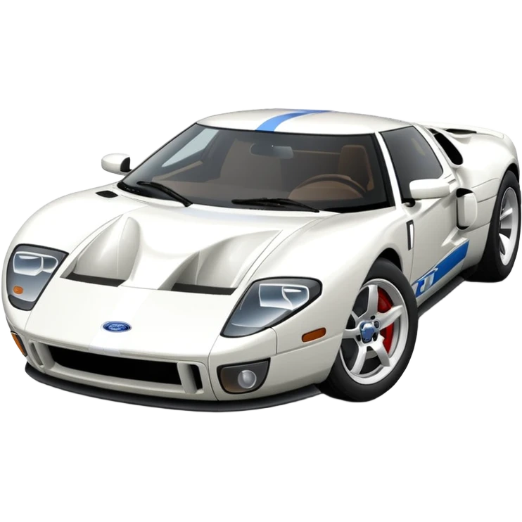white ford gt emoji
