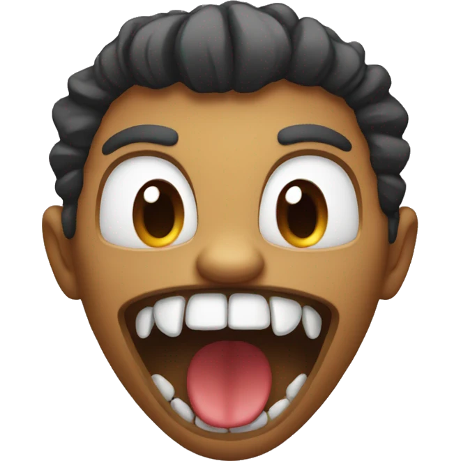 Emoji with fangs emoji
