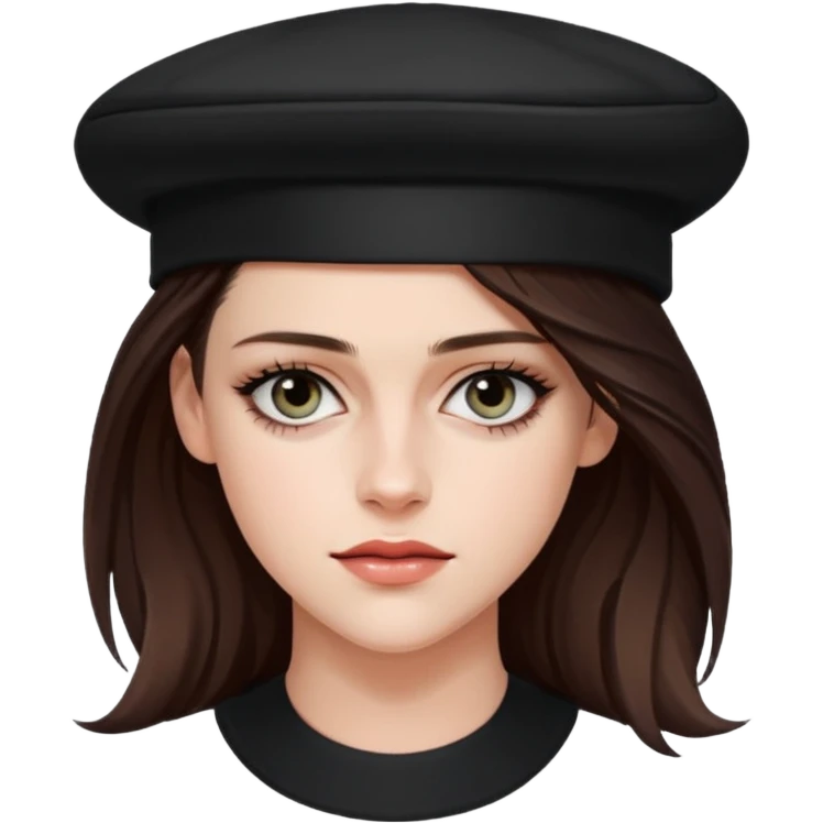 Kristen stewart with hat emoji