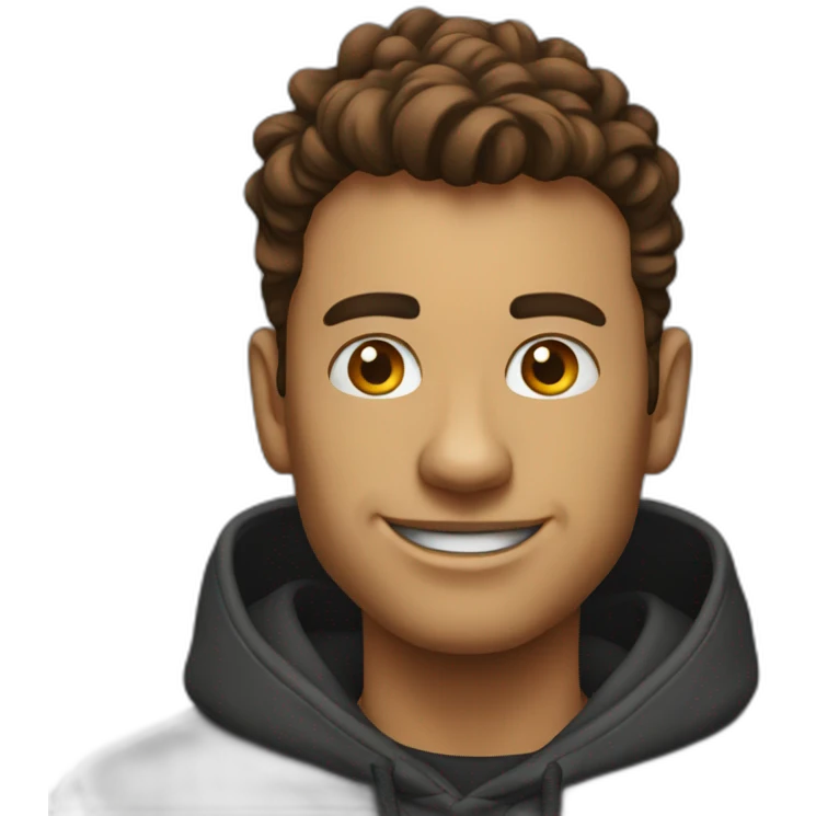 Man with ycombinator logo hoodie emoji