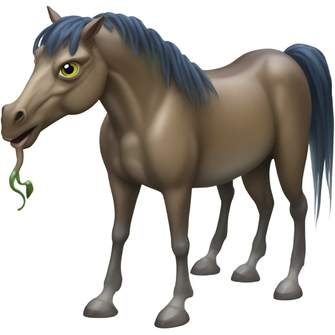 horse mixed with frog emoji