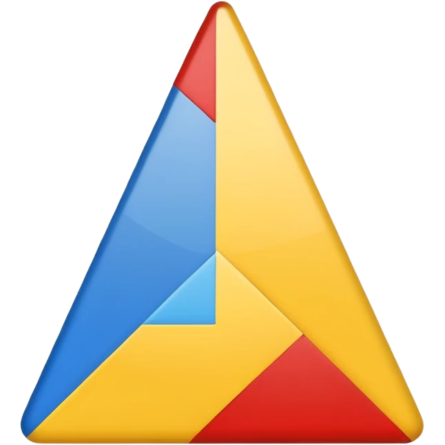 google drive tri-color triangle emoji emoji