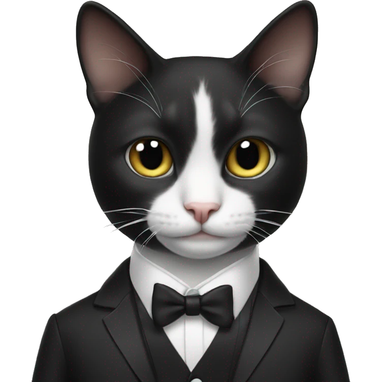 tuxedo cat dj emoji
