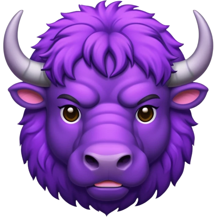 Purple buffalo emoji
