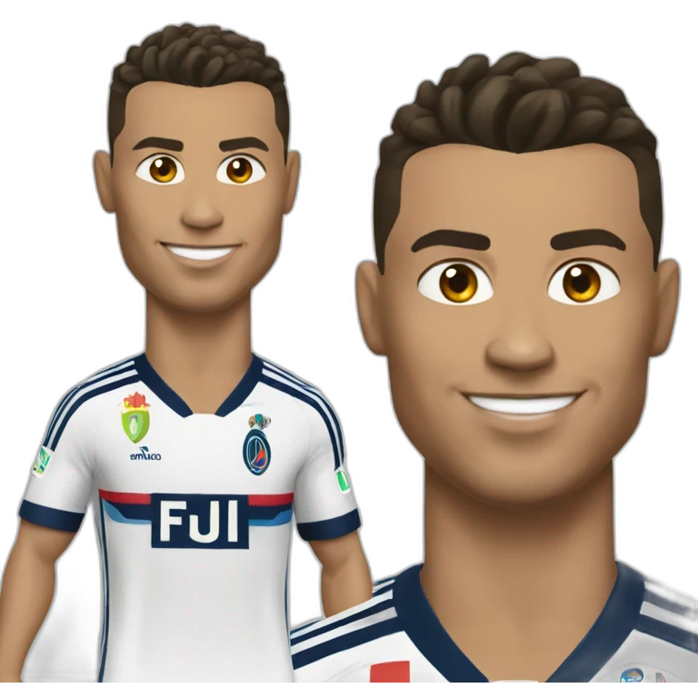 Ronaldo avec le maillot de paris emoji