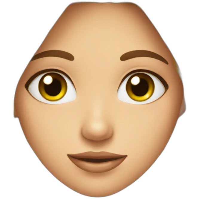 face of beautiful girl emoji