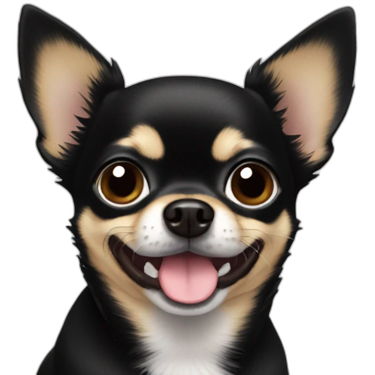 black chihuahua emoji