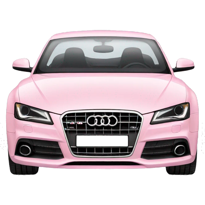 Light Pink Audi facing forward   emoji