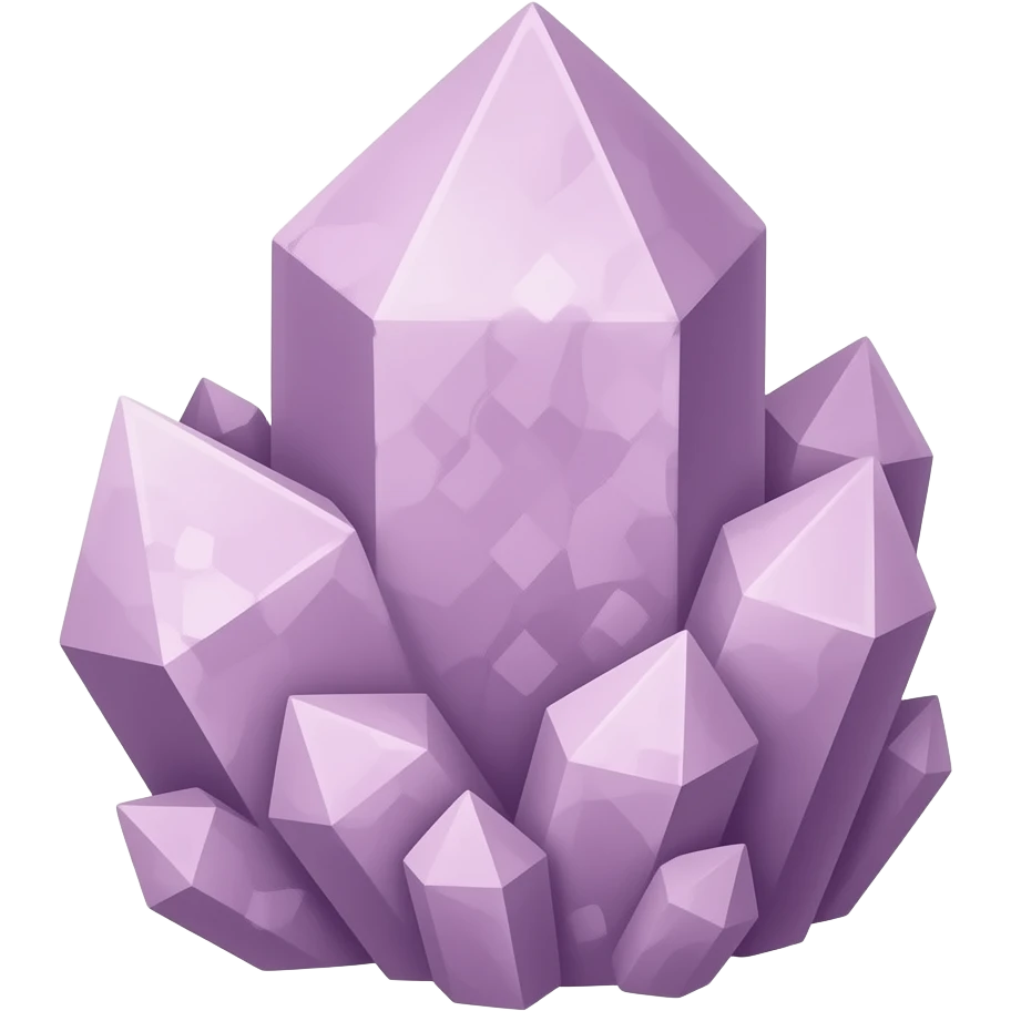 Mauve Raw crystal emoji