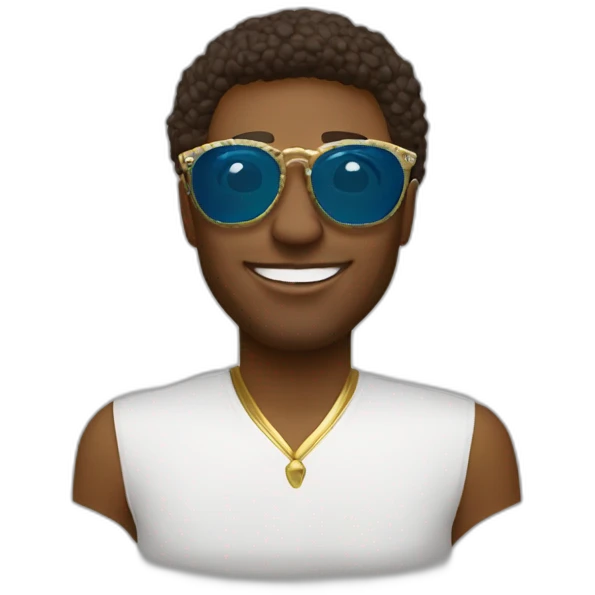 someone wearing KREWE Eyewear st. louis emoji