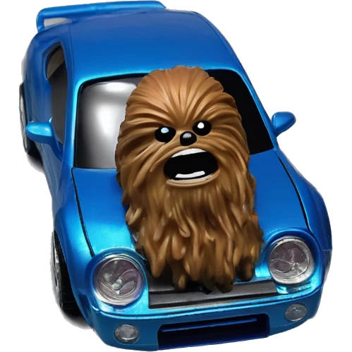 Hot wheel furry Chewbacca Toyota 86 blueberry furry finish ,chrome wheels  emoji