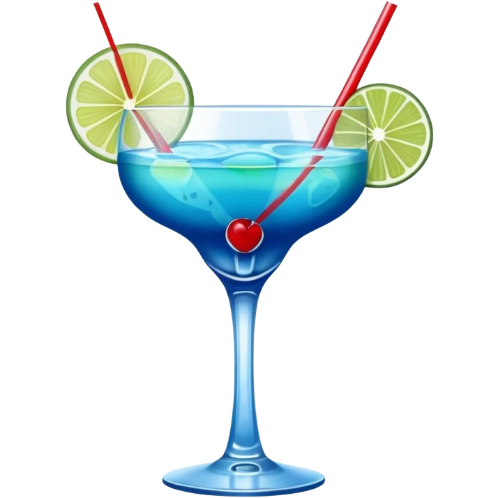 blue curaçao tropical cocktail emoji