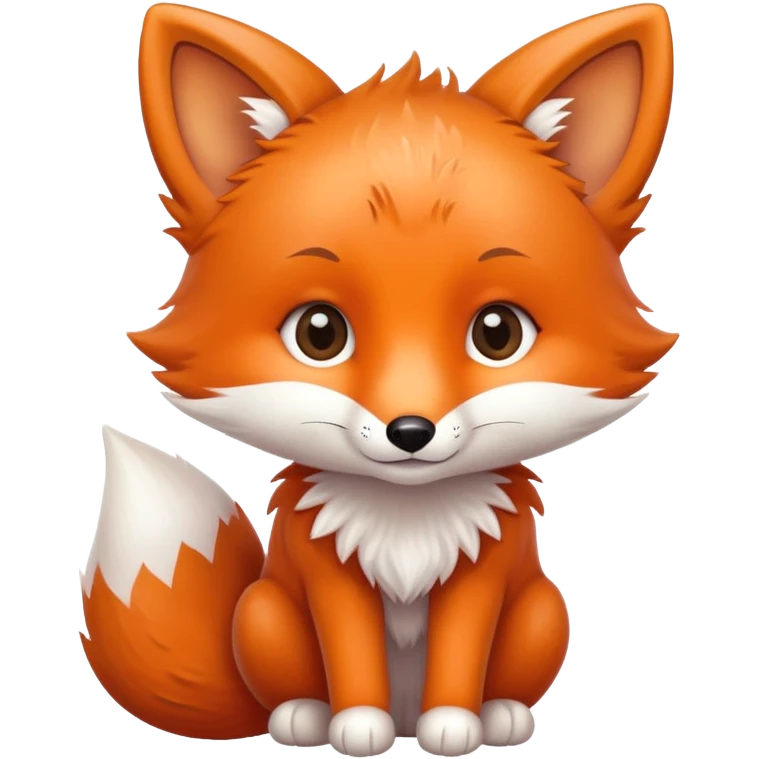 cute baby fox emoji