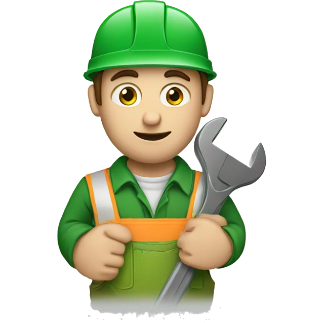  Irish worker with a wrench in his hands emoji