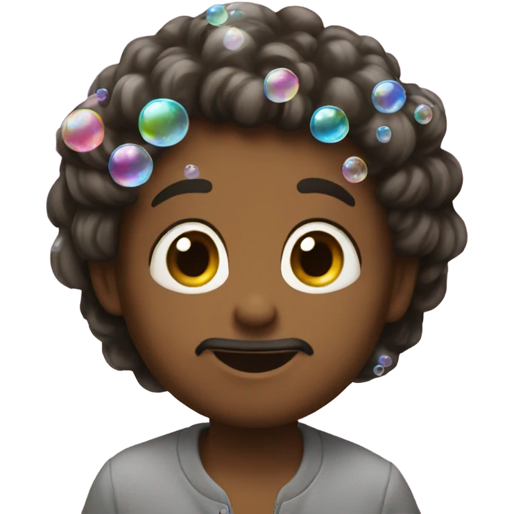 shiny bubbles emoji