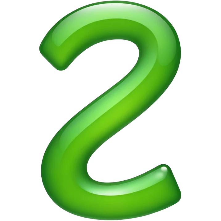  number 1 in green color emoji