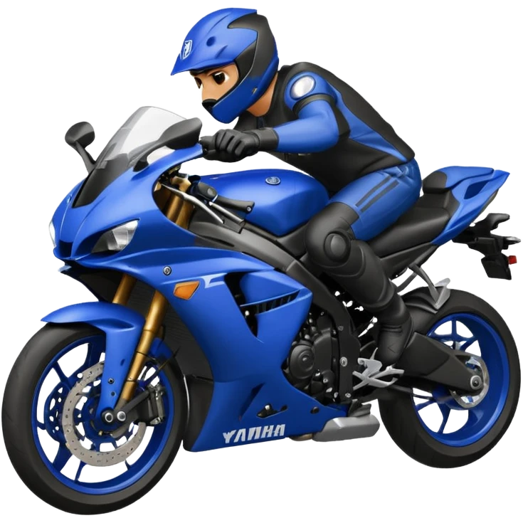 Guy on Yamaha r1 emoji