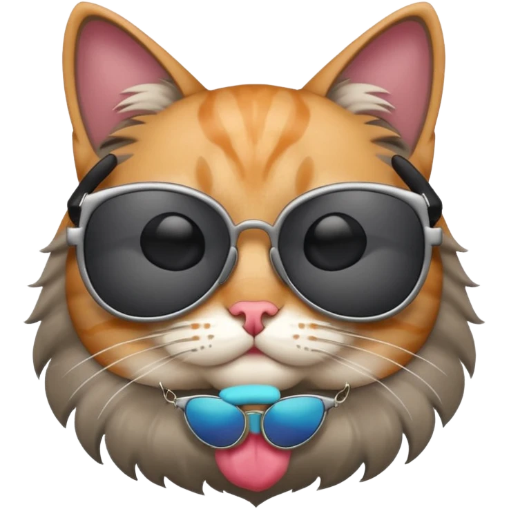 Cat wearing sunglasses emoji