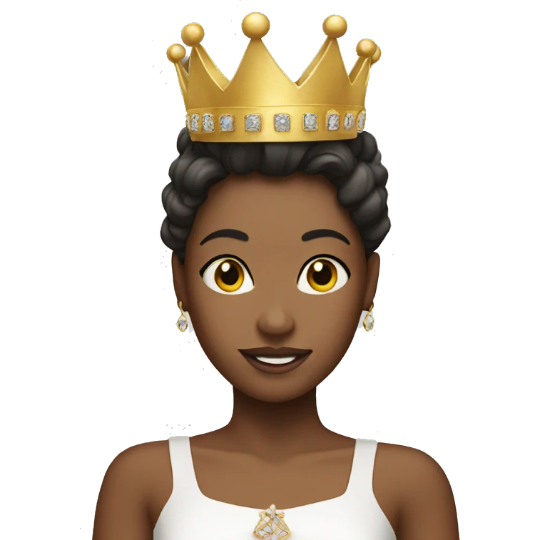 Dancer with queen crown emoji